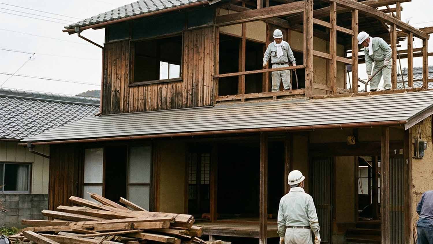 千葉県白井市 S様邸 減築リフォーム 2階撤去工事